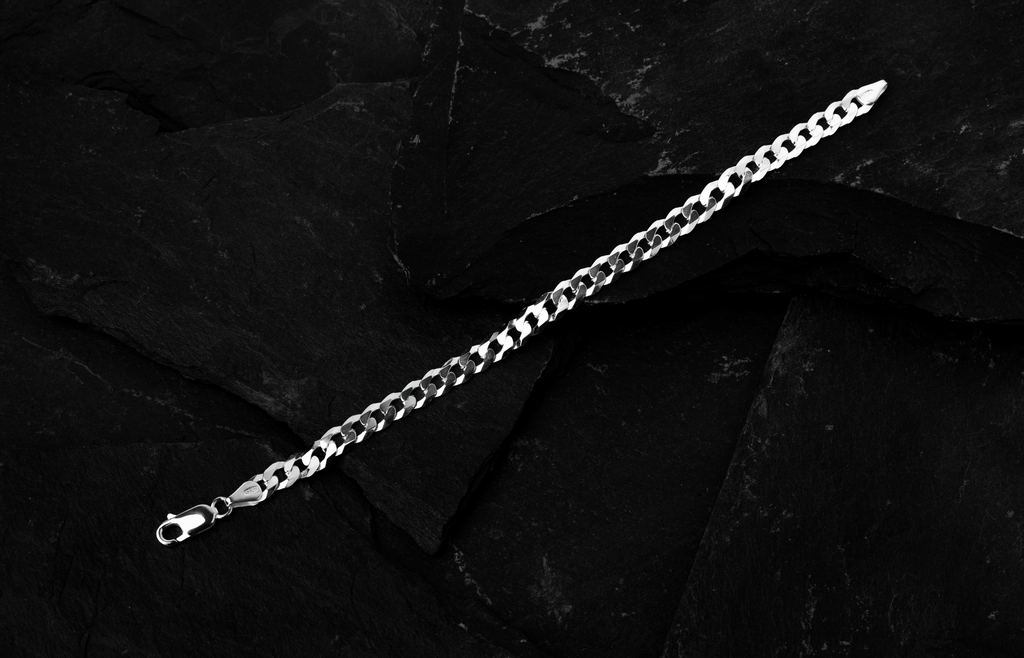 Panzerkette Armband 18,5cm-6mm